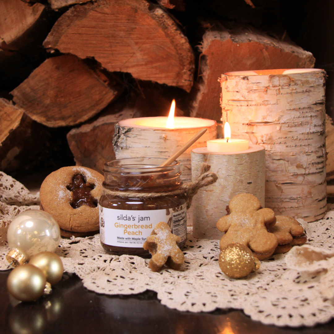 Cozy up with Silda's Gingerbread Peach Jam!