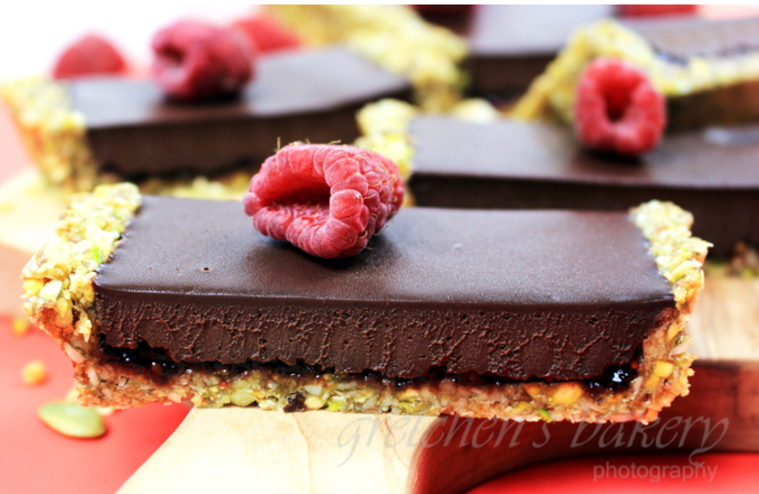 No Bake Chocolate Raspberry Ganache Tart by Gretchen's Vegan Bakery