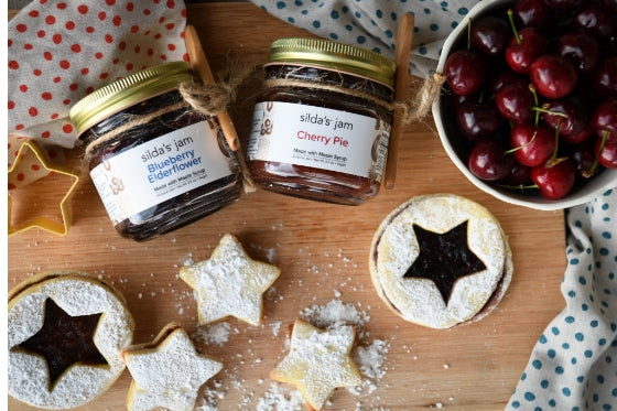 Star Shaped Linzer Cookies, Perfect for July 4th