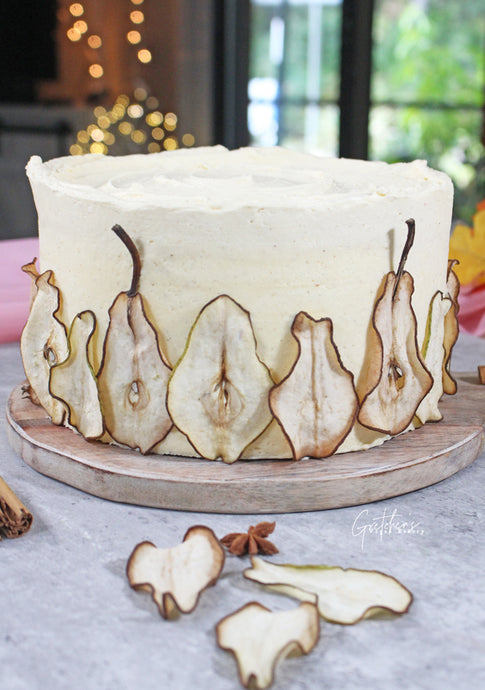 Gretchen's Vegan Bakery Creates a Caramelized Chai Pear Cake