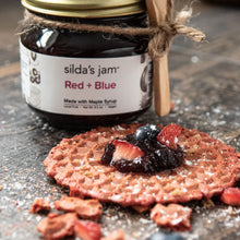 Load image into Gallery viewer, Silda&#39;s Jam Red + Blue -- Strawberry and Blueberries recipe idea
